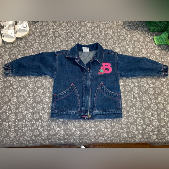 1992 Vintage Barney Denim SZ 3 Denim Jacket - Picture 2 of 7